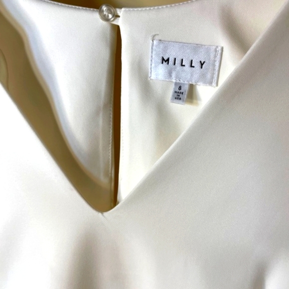 Milly White Ruffle Sleeve Dress - Picture 10 of 13